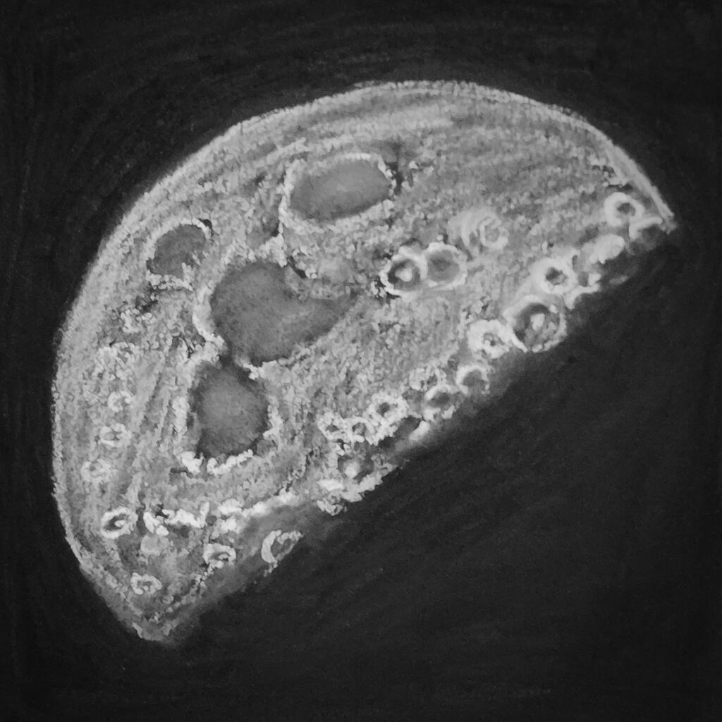 My Eyepiece Sketch of the Moon