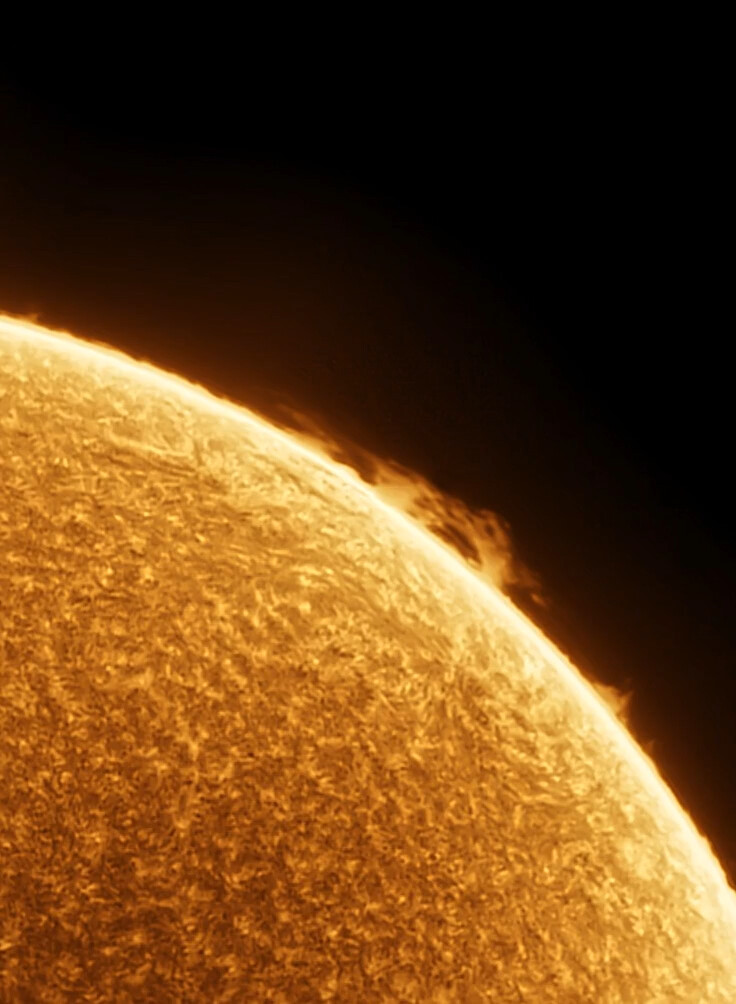 The Sun in H-alpha - August 16, 2026