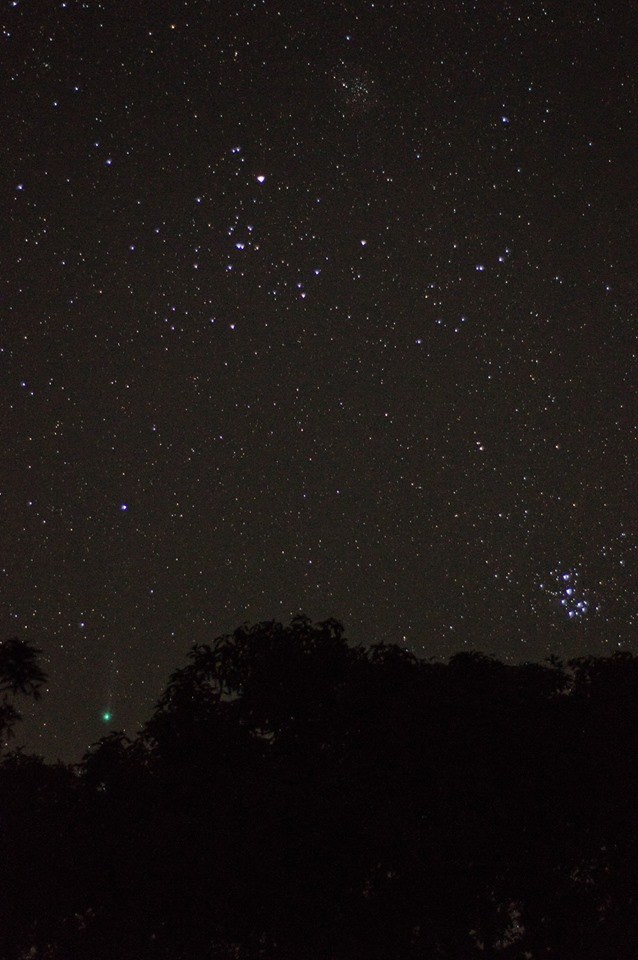 Pleiades, Hyades and Comet Lovejoy